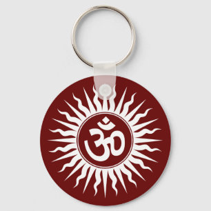 Spiritual Om Key Ring