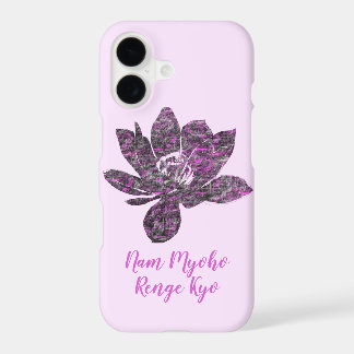 Spiritual Partly Purple Lotus Flower Nam Myoho