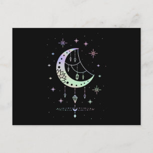 Spiritual Pastel Goth Moon Witchy Postcard