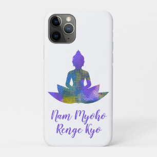 Spiritual Pastel Halftones Lotus Yoga Nam Myoho iPhone 11 Pro Case