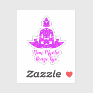 Spiritual Pink & White Symmetry Lotus Yoga CutOut