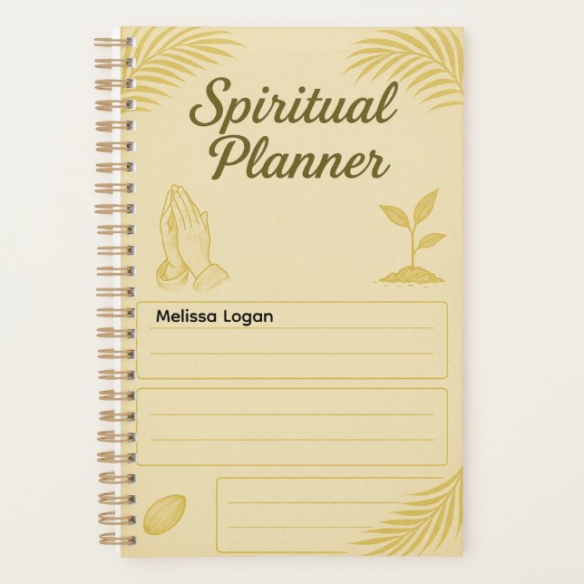 Spiritual Planner for Prayer & Daily Worship (Front)