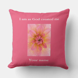 Spiritual present personalised cushion