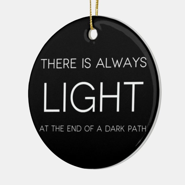 Spiritual Quote Ceramic Tree Decoration (Left)