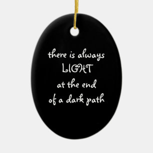 Spiritual Quote Ceramic Tree Decoration