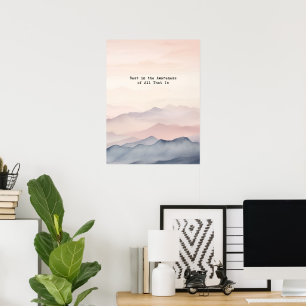 spiritual quote mindfulness wall art poster