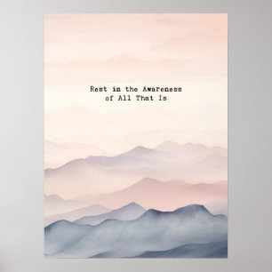 spiritual quote mindfulness wall art poster