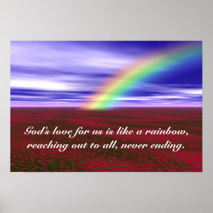 Spiritual Rainbow Poster