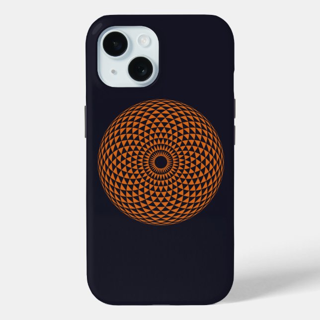 Spiritual Red Black White Mandala Geometric Art Case-Mate iPhone Case (Back)