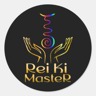 Spiritual Reiki Master Classic Round Sticker