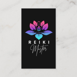 Spiritual Reiki Master Energy Therapy Meditation Business Card