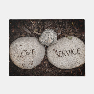 Spiritual Religious Stones  Doormat