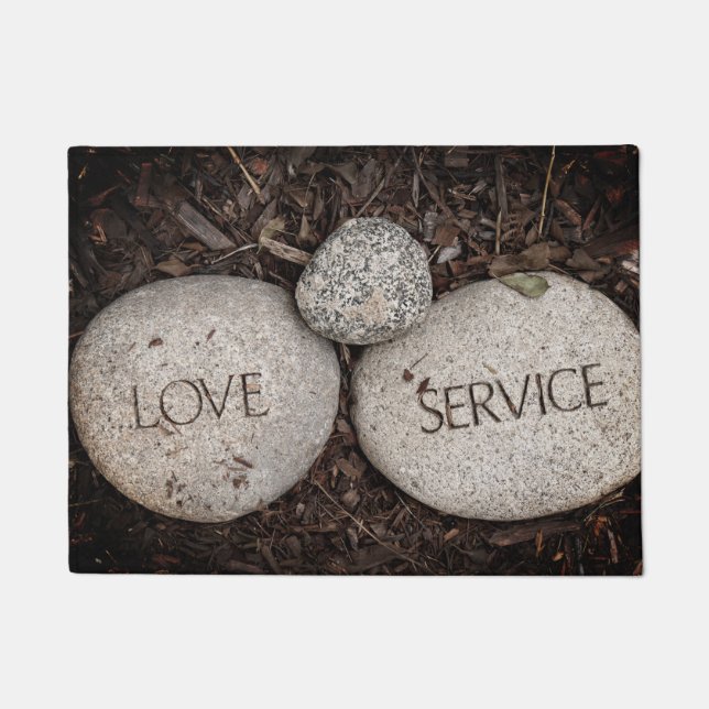Spiritual Religious Stones  Doormat (Front)