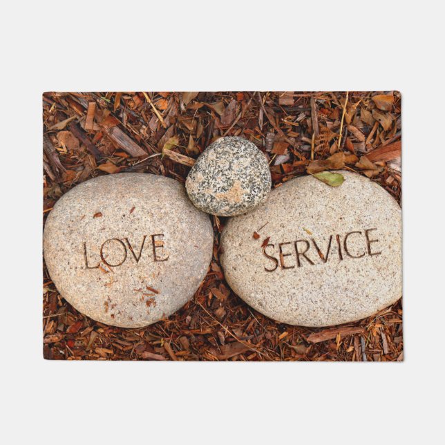 Spiritual Religious Stones Doormat (Front)