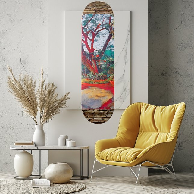 Spiritual Retreat Nature Scenery Meditation Tree Skateboard (Spiritual Retreat Nature Scenery Meditation Tree Skateboard)