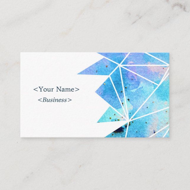 Spiritual Scattered Purple Triangle business Card (Front)