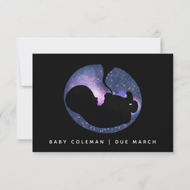 Spiritual Stars Baby Pregnancy Announcement  (Front)