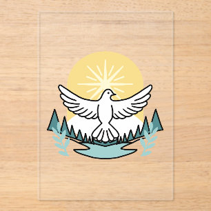 Spiritual Strength in God – Uplifting Christian Acrylic Invitations