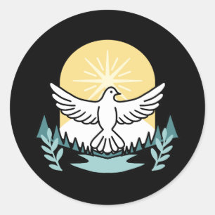 Spiritual Strength in God – Uplifting Christian Classic Round Sticker