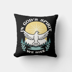 Spiritual Strength in God – Uplifting Christian Cushion