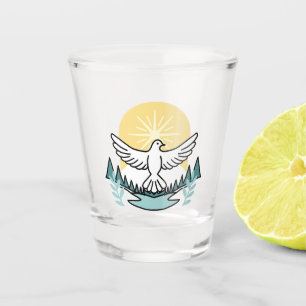 Spiritual Strength in God – Uplifting Christian Shot Glass