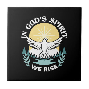 Spiritual Strength in God – Uplifting Christian Tile