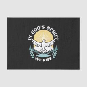 Spiritual Strength in God – Uplifting Christian Tissue Paper