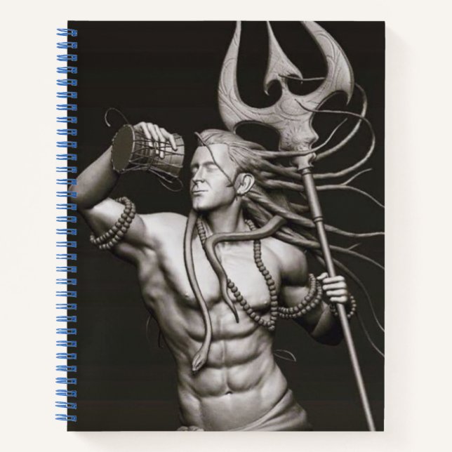 Spiritual Stylish Shiva Notebook  (Front)