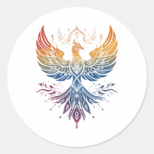 Spiritual Symbols And Sacred Geometry, A Colorful Classic Round Sticker