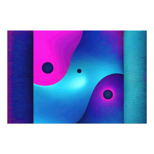 Spiritual Symmetry: Bright Abstract Yin Yang Photo Print