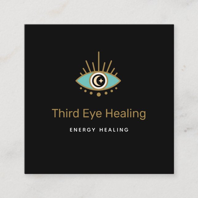 Spiritual Third Eye Logo Business Card (Front)