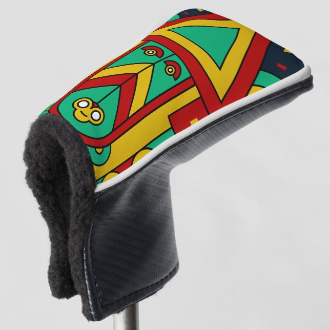 spiritual tiki golf head cover (3/4 Front)