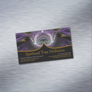 Spiritual Tree Holistic  Magnetic Business Card