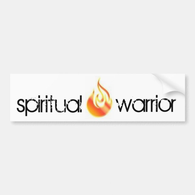 spiritual warrior bumpersticker bumper sticker (Front)