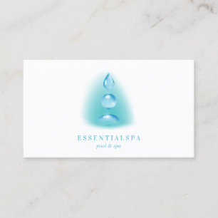Spiritual Water drops reiki yoga zen Business Card