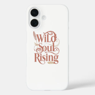 Spiritual Wild Soul Rising Typography iPhone 16 Case