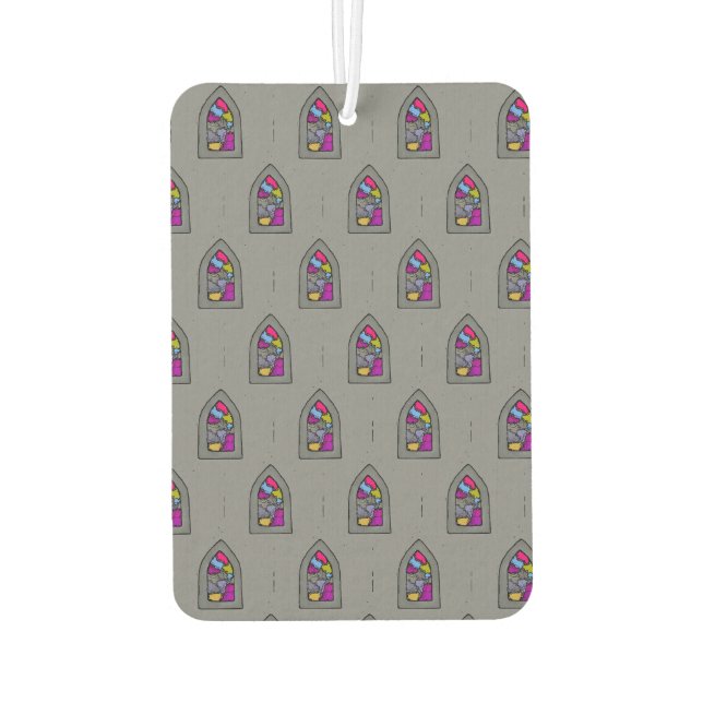 Spiritual Window    Car Air Freshener (Back)