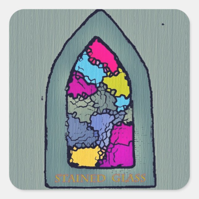 Spiritual Window Square Sticker (Front)