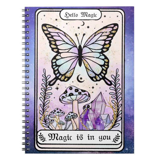 Spiritual Witchy Tarot Card Notebook (Front)
