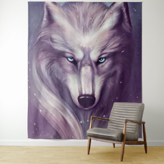 Spiritual Wolf Tapestry