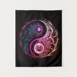 Spiritual Yin and Yang Oriental Chinese Symbol Tapestry