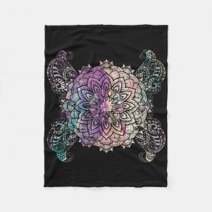 Spiritual Yoga Flow Sacred Geometry Prana Art Boho Fleece Blanket