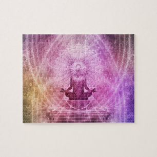 Spiritual Yoga Meditation Zen Colourful Jigsaw Puzzle