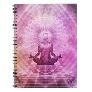 Spiritual Yoga Meditation Zen Colourful Notebook