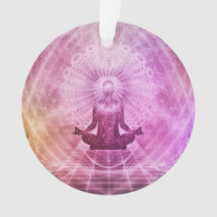 Spiritual Yoga Meditation Zen Colourful Ornament