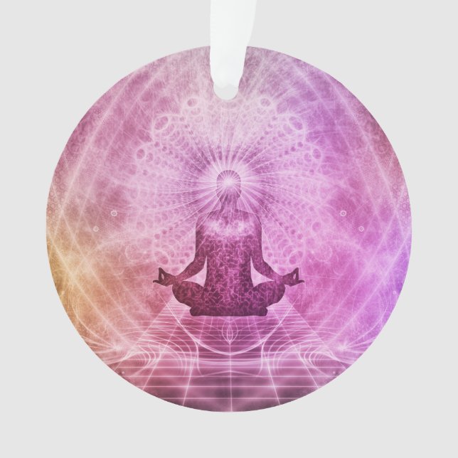 Spiritual Yoga Meditation Zen Colourful Ornament (Front)