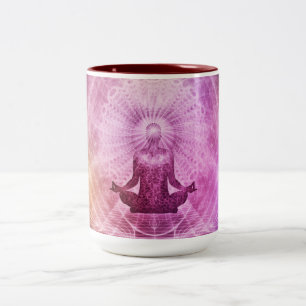 Spiritual Yoga Meditation Zen Colourful Two-Tone Coffee Mug