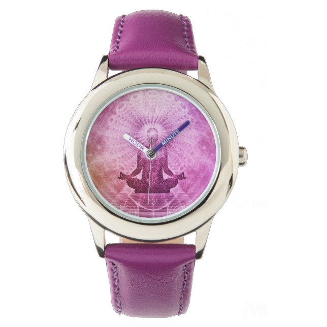 Spiritual Yoga Meditation Zen Colourful Watch (Front)