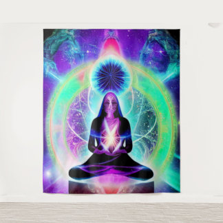 Spiritual Yoga Tapestry