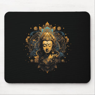 Spirituality Artwork Peace Zen Yoga Asia Guatama B Mouse Mat